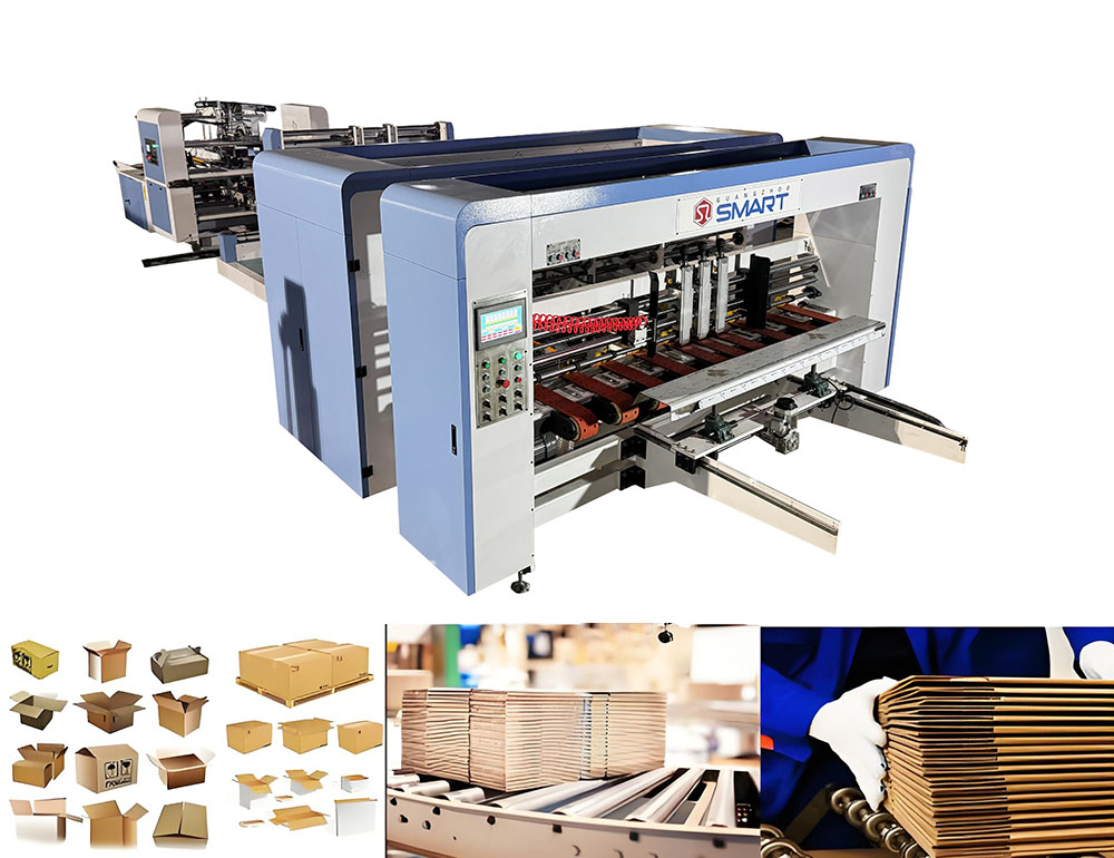 Industrial buyers researching a fully automatic folder gluer machine through a global manufacturing database for eco-friendly carton production.