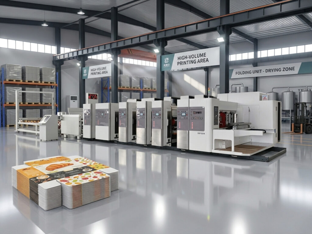 Jacketed kettle glue making machine with integrated control panel, explaining where to order professional corrugated box printing machinery.